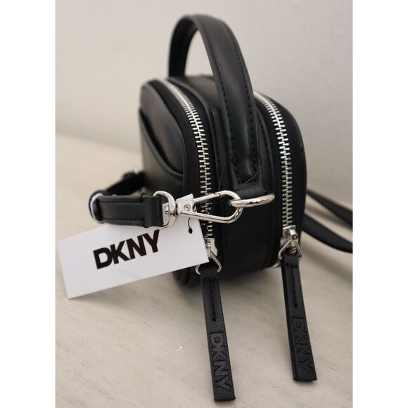 DKNY R52EZL37-BSV Black O/S PU Leather Naria DZ Top Handle/Crossbody Bag - Picture 7 of 16